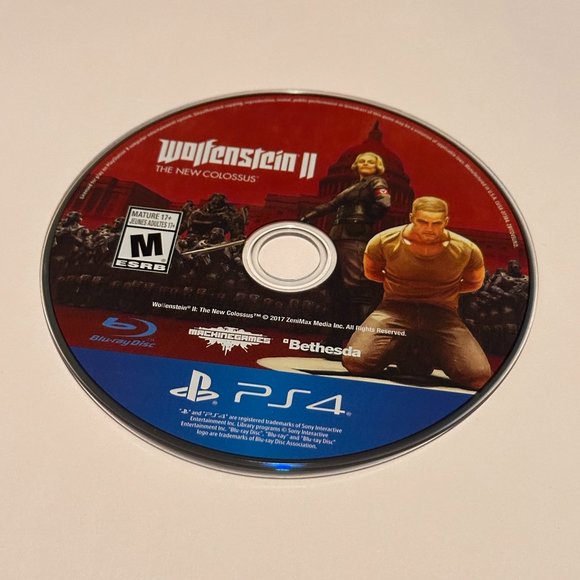 sony Other - Wolfenstein II The New Colossus Sony PS4 Sony Playstation 4 Brand New Loose Disc